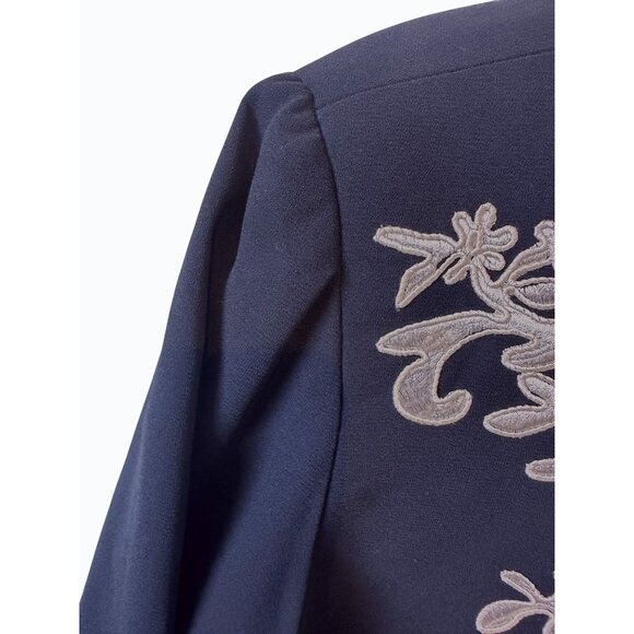 Vintage Saks Fifth Avenue Brocade Black and White Short Jacket Size 8 Old Money - Picture 9 of 14